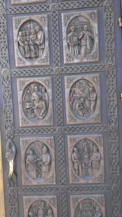 door to the church