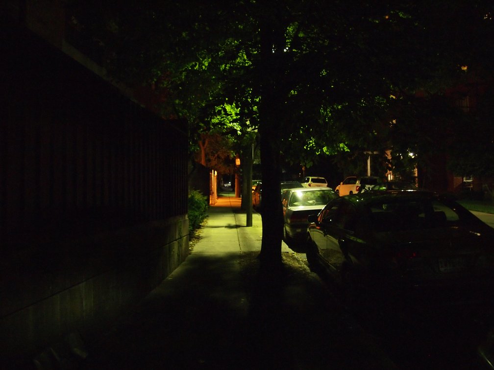 Night shot of Allston/Brighton Neighborhood