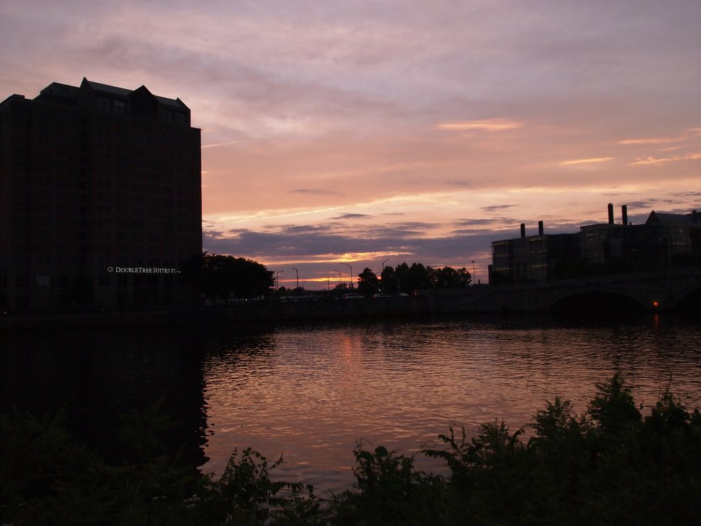 Sundown shot near Soldiers Field Road