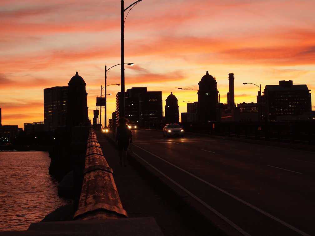 looking toward cambridge from Longfellow