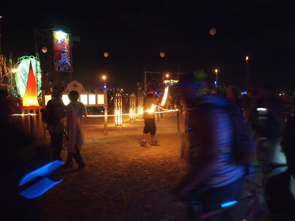 Fire dancer at Opulent Temple