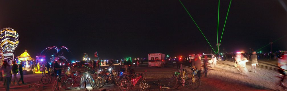 burn night panorama