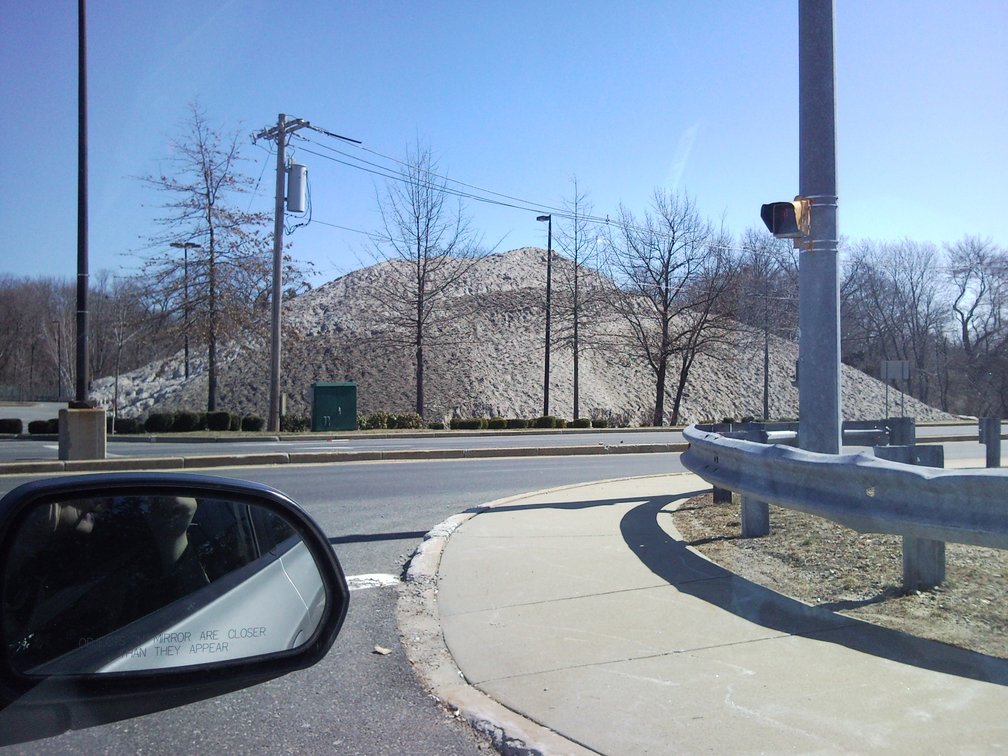 Giant snow pile